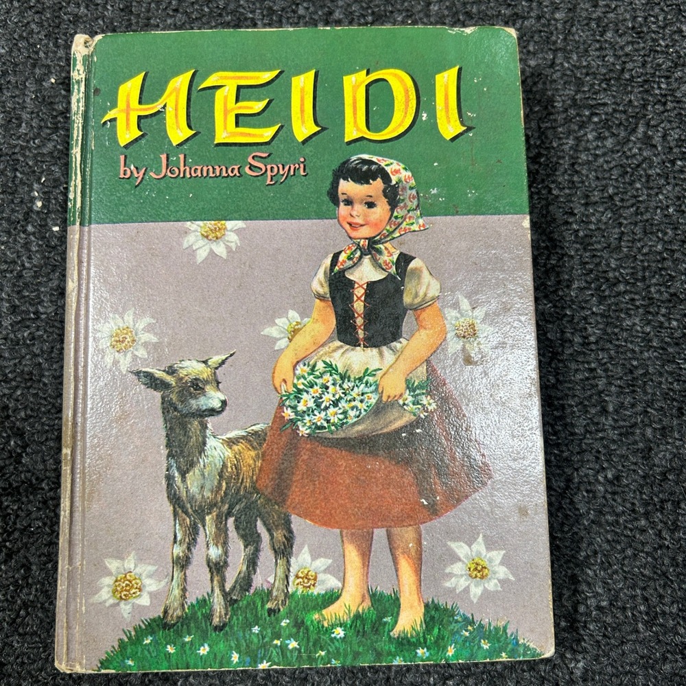 Whitman Heidi Johanna Spyri Vintage Hardcover Book 1955 Janet Smalley Fair Good